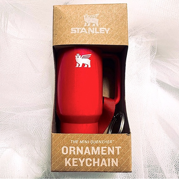 STANLEY x Target x E.L.F. ✨NWT✨ Ltd Edition Keychain Ornament in Red Delicious - Picture 1 of 6